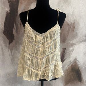 Zara Cream Lace Camisole Top